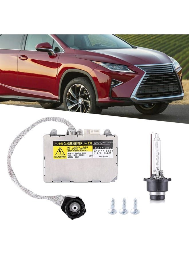 Oskkude Xenon HID Headlight Ballast Control Unit with Igniter & D2S Bulb Compatible with 2004-2009 RX330 RX350 RX400H Replaces 85967-50020 85967-51020 Headlight Ballast Module - Image 3