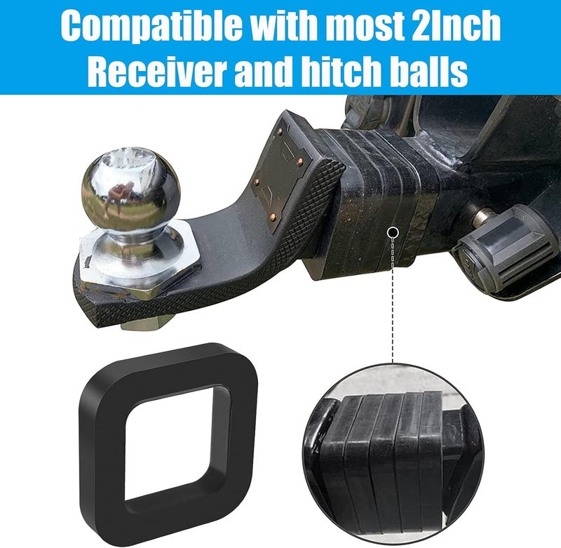 AiTrip 5 Pack 2 Inch Hitch Receiver Silencer Pad, Eliminate Noise and Provide Cushion Between receivers and Tow hitches,Fits Any 2 inch Trailer Hitch Receiver - Image 5