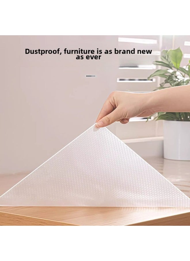 Generic - EVA Table Mat Transparent Thickened Drawer Mat Heat Insulation Waterproof Non-slip Cutting Wardrobe Mat Cabinet Pad Paper Shoe Cabinet Mat-Color:Convex Dot Pattern ]-Specifications:45*500cm - Image 1