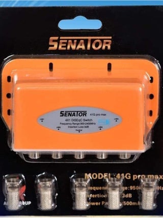 Senator 41G Pro Max Diseqc Switch - 4 Ports - Orange - pzsku/Z20C6DEC6189EDD59BB06Z/45/_/1729692394/1e372205-f57e-4c1f-bf76-115feac5c500