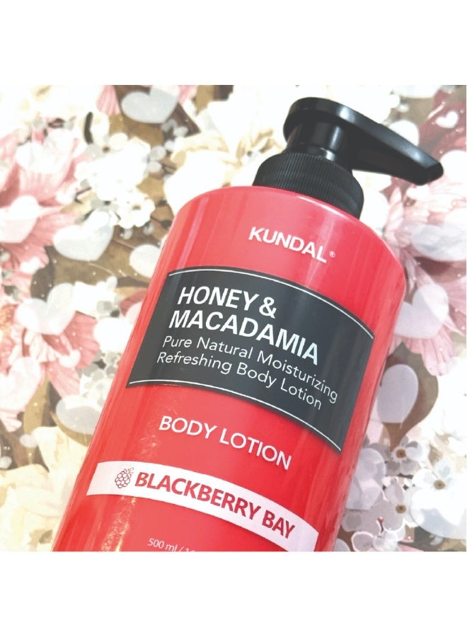 KUNDAL Honey & Macadamia Body Lotion - Blackberry Bay 500ml - Image 2