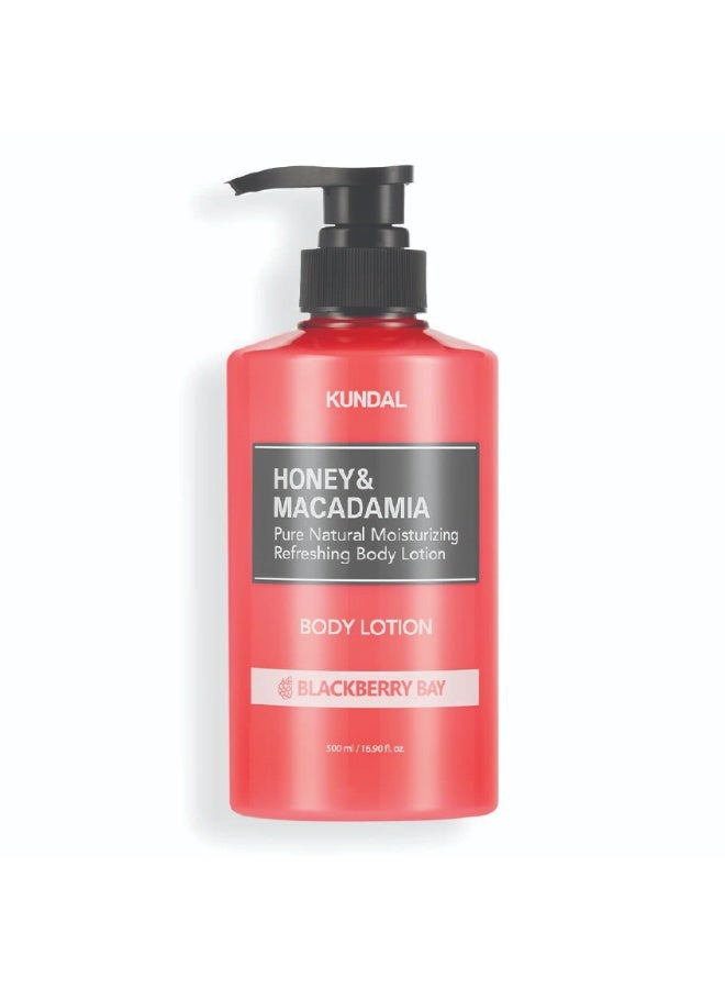 KUNDAL Honey & Macadamia Body Lotion - Blackberry Bay 500ml - Image 1