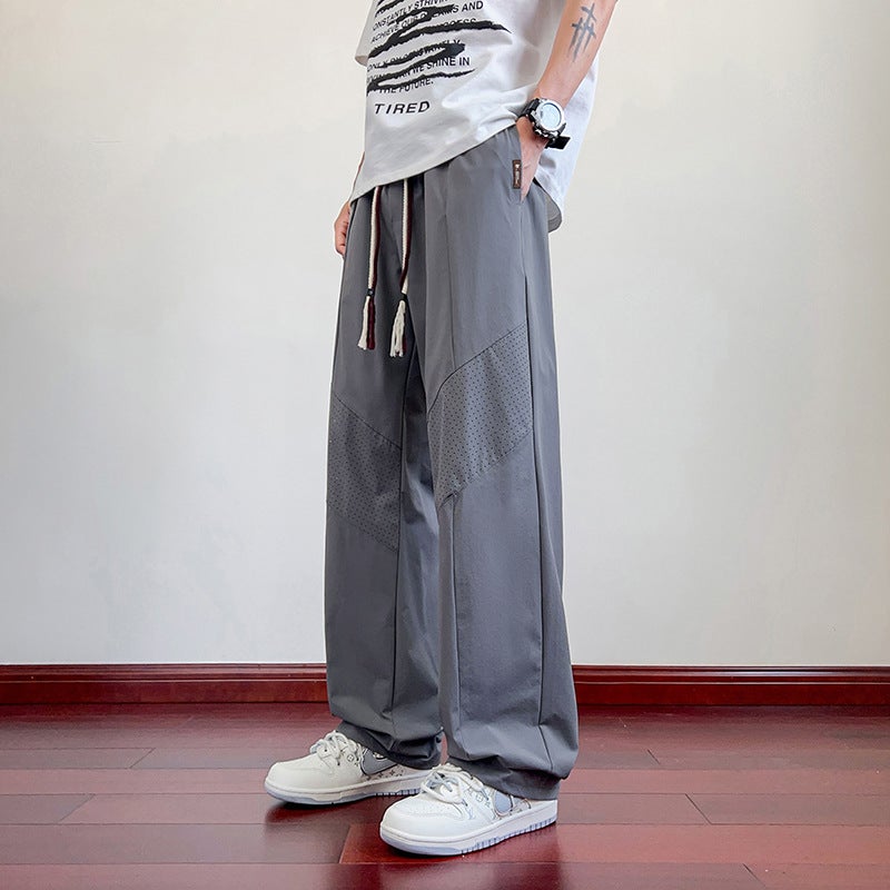 【M-8Xl】Men'S Ice Silk Pants Summer Quick-Drying Stretch Loose Plus Fat Plus Size Cool Feeling Cooling Casual - Image 4