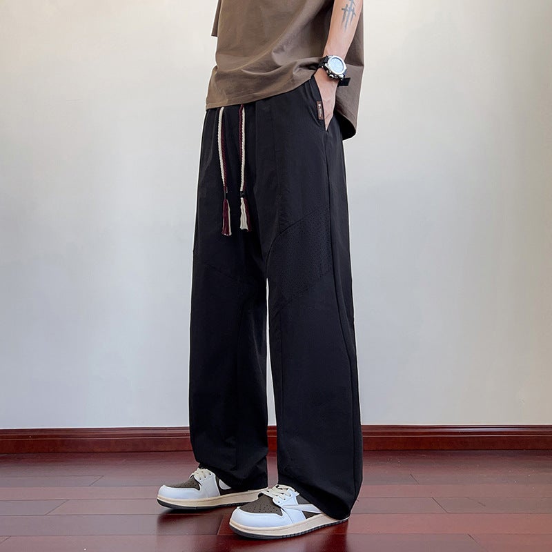 【M-8Xl】Men'S Ice Silk Pants Summer Quick-Drying Stretch Loose Plus Fat Plus Size Cool Feeling Cooling Casual - Image 5