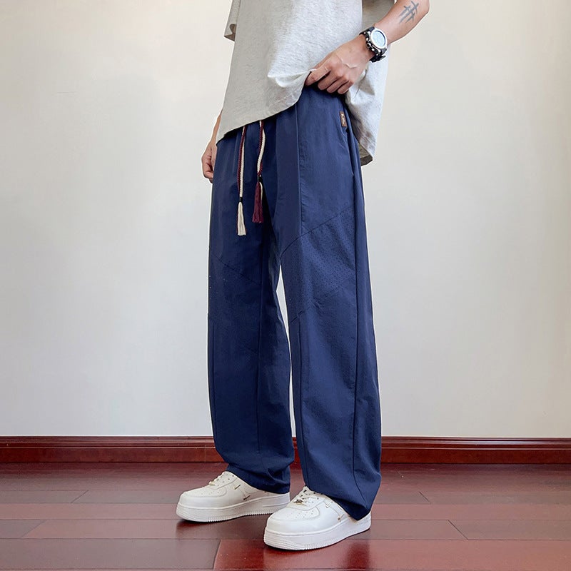 【M-8Xl】Men'S Ice Silk Pants Summer Quick-Drying Stretch Loose Plus Fat Plus Size Cool Feeling Cooling Casual - Image 3