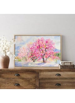 Home Gallery Boho Abstract Colored Leaf Printed Framed Wall Art  - Image 4