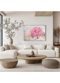 Home Gallery Boho Abstract Colored Leaf Printed Framed Wall Art  - Image 2
