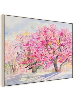Home Gallery Boho Abstract Colored Leaf Printed Framed Wall Art  - Image 5
