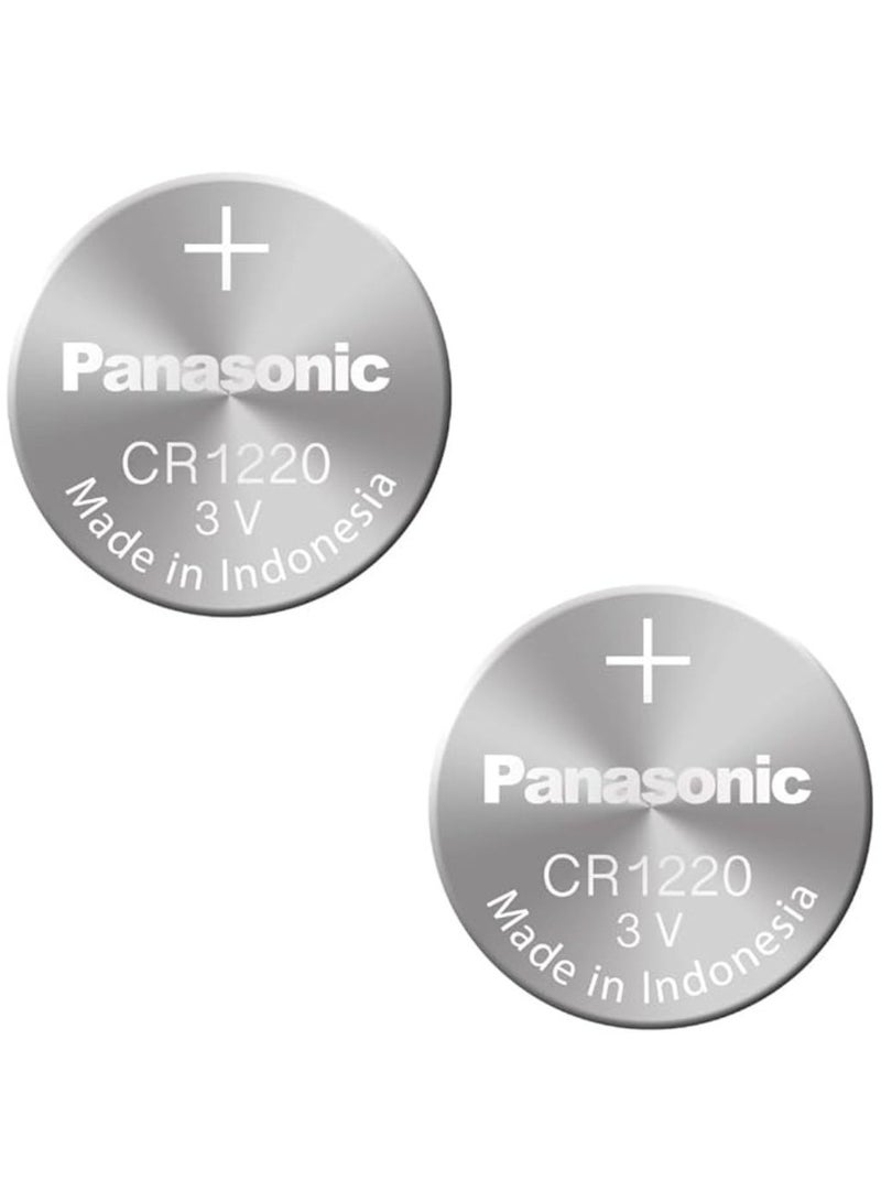 Panasonic 2-Pieces Panasonic CR1220 Lithium 3V Indonesia Batteries