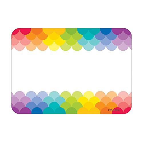 Creative Teaching Press CTP Painted Palette Rainbow Scallops Labels/Name Tags, Set of 36, 3.5” x 2.5” Each (Creative Teaching Press 4821) - Image 5
