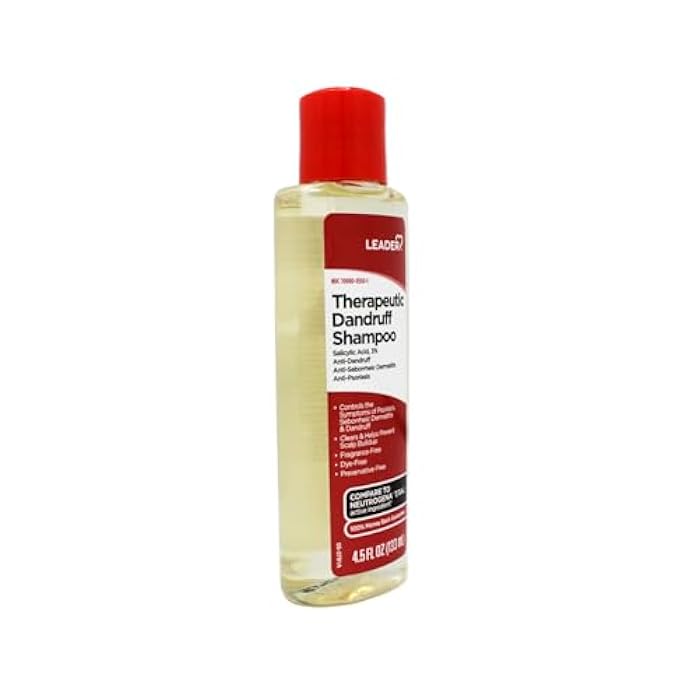Leader Therapeutic Dandruff Shampoo Anti-Dandruff, Anti-Seborrheic Dematitis and Anti-Psoriasis - salicylic acid Shampoo 4.5 Fl Oz (133 ml) (4.5 Fl OZ (Pack of 1)) - Image 3