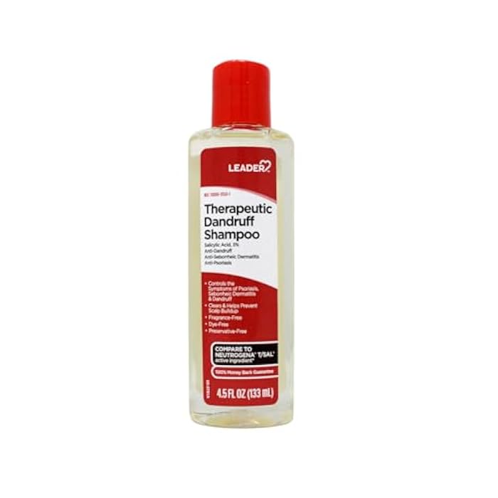 Leader Therapeutic Dandruff Shampoo Anti-Dandruff, Anti-Seborrheic Dematitis and Anti-Psoriasis - salicylic acid Shampoo 4.5 Fl Oz (133 ml) (4.5 Fl OZ (Pack of 1)) - Image 1