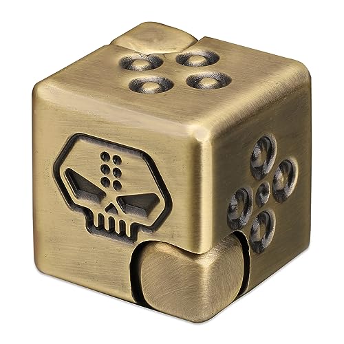 Dilabnba Metal Infinity Cube Fidget Spinner for Kids Adults 2in1 Magnet Dice Fidget Hand Toys Focus Finger Spinning Toy Stress Relief Hand Spinner for Boys Men Kinetic Desk Toy for Autism Anti Anxiety - Image 1
