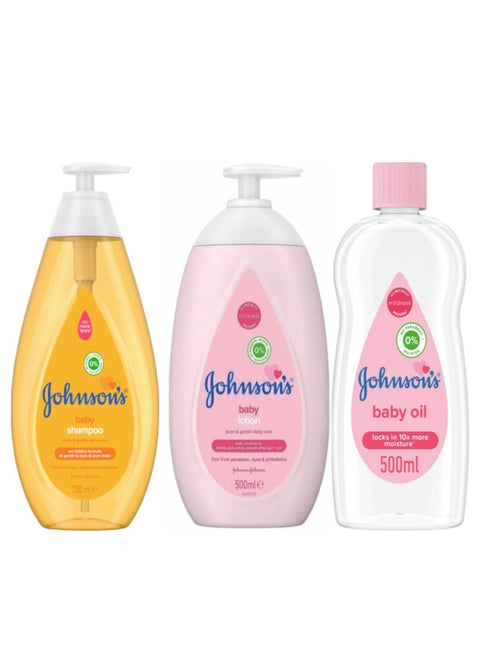 Shampoo & Lotion & Oil Set For Kids 750+500+500ml