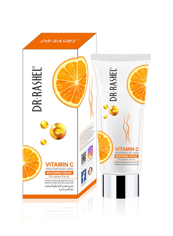 DR. RASHEL Vitamin C Privates Parts Whitening Cream White 80grams - Image 2