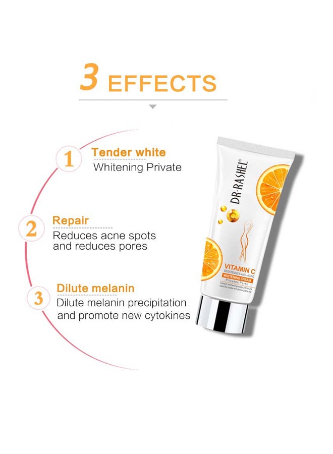 DR. RASHEL Vitamin C Privates Parts Whitening Cream White 80grams - Image 4