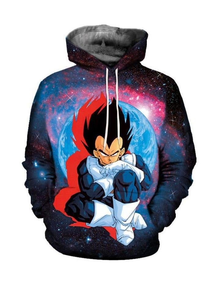 Loquat Seven Dragon Ball Wukong 3D Digital Printed Sweater Loose Hooded - Image 1