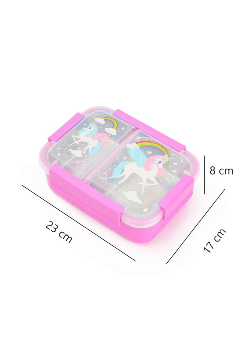 Eazy Kids Steel Bento Insulated Lunch Box - Pink  - Image 4