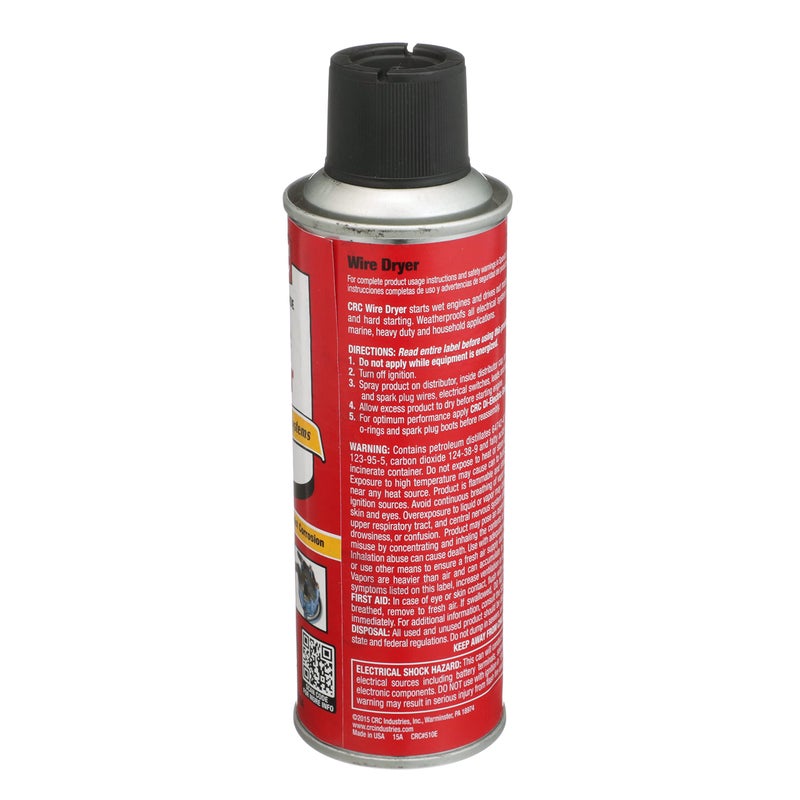 CRC, Wire Dryer, Wet Ignition System Dryer, 6 Wt Oz, 1 Pack - Image 3