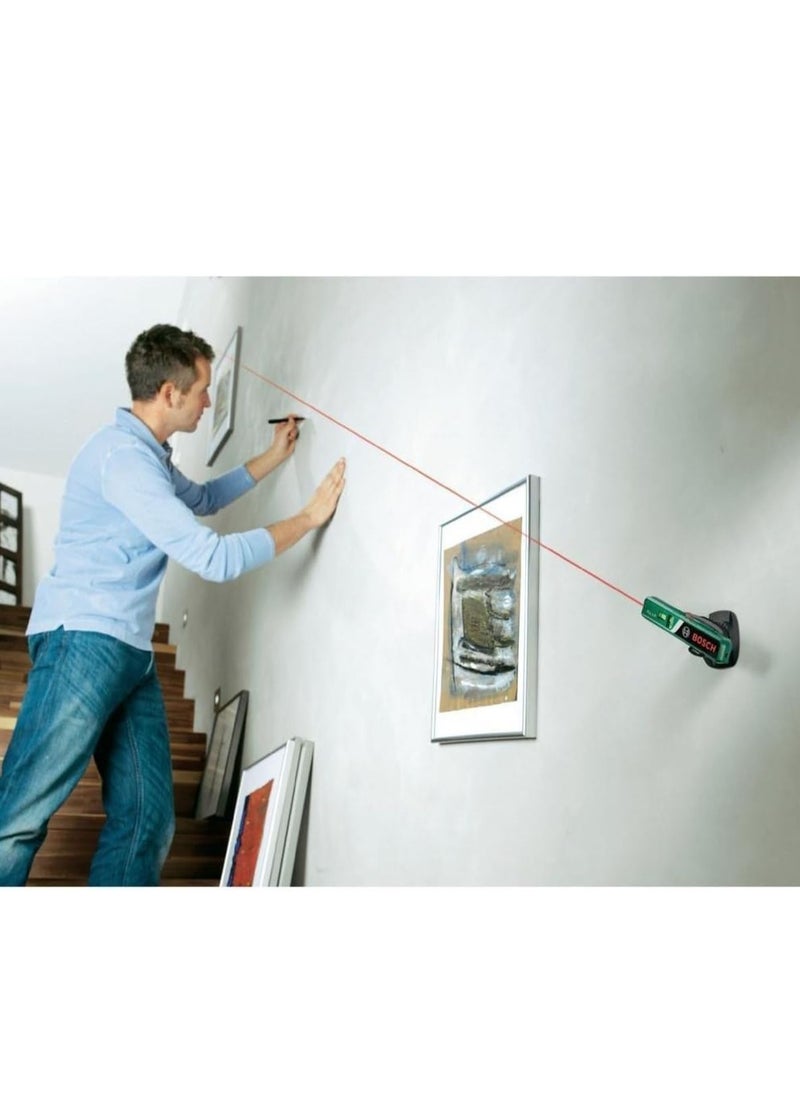 BOSCH - Bosch laser spirit level PLL 1 P with wall mount (laser line for flexible alignment on walls and laser point for easy height transfer) - Image 1