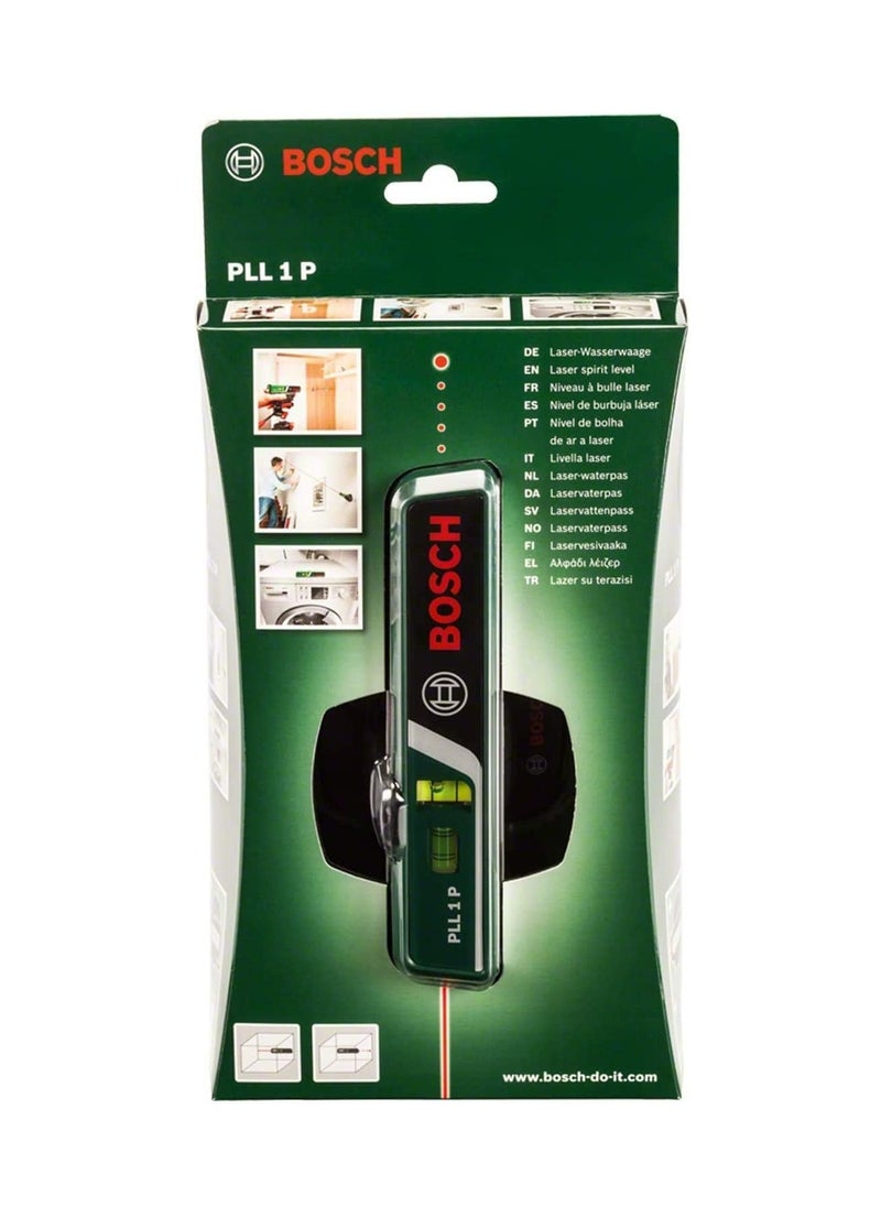 BOSCH - Bosch laser spirit level PLL 1 P with wall mount (laser line for flexible alignment on walls and laser point for easy height transfer) - Image 1