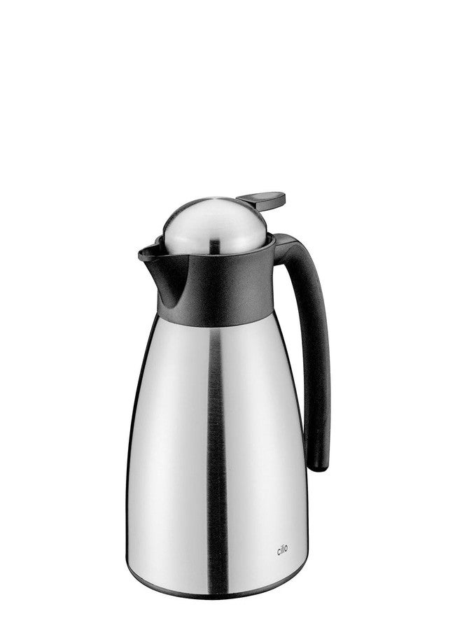 Cilio Savona Insulated Double-Wall Stainless Steel Beverage Server-Hot/Cold Carafe-Coffee Pitcher, 17 Ounce - Image 1
