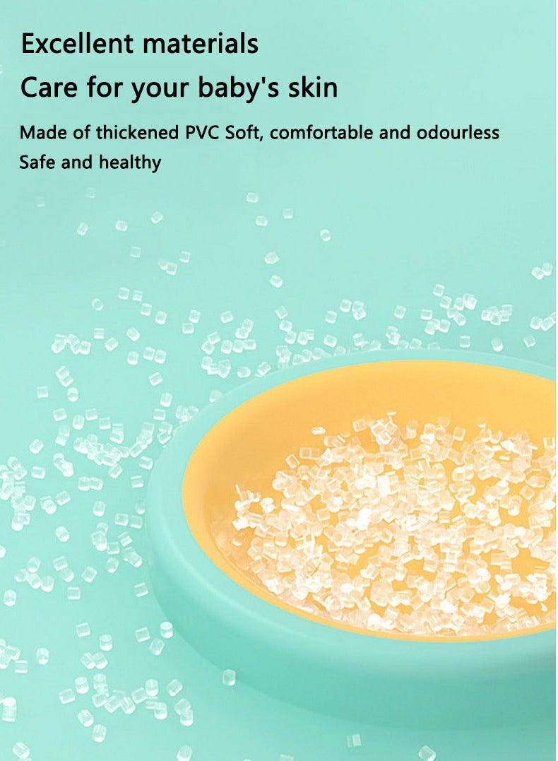 Arabest Children's Swim Ring, Anti-Roll, Inflatable Seat, Sun Canopy, Blue - Image 3