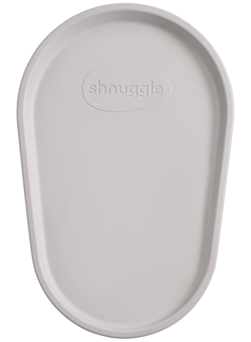 Shnuggle حصيرة تغيير قابلة للضغط | وسادة تغيير حفاضات للأطفال | مادة رغوية ناعمة ودافئة | قاعدة غير قابلة للانزلاق | صحية | غير سامة | سهلة التنظيف ومسحها، لا حاجة لغطاء | بيج رمادي - Image 1