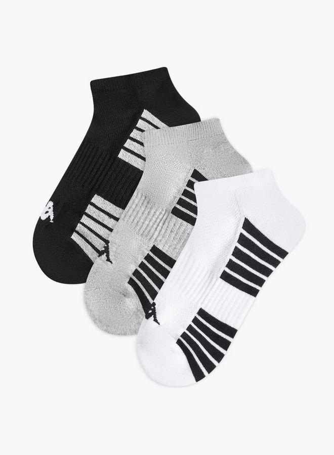 كابا طقم 3 أزواج - جوارب كابا مخططة بطول الكاحل بنصف تيري - Image 1