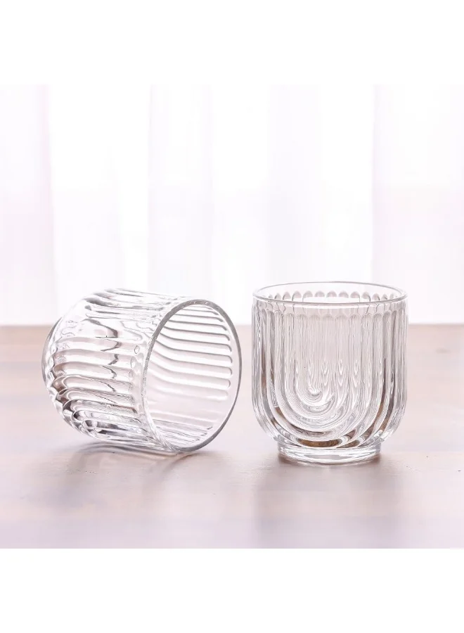 DANUBE HOME Minetta 6-Piece On the Rock Glass Set - Premium Scotch & Whisky Glasses, 325ml Tumbler Set for Elegant Entertaining - Ideal for Home Bar & Glassware Collection