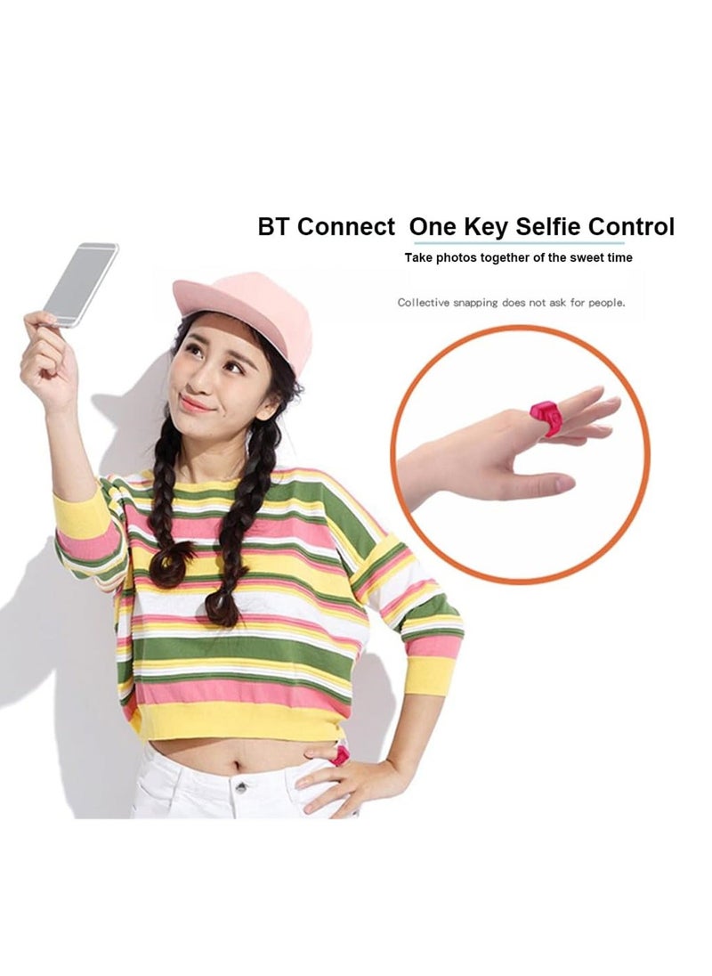 Generic - Selfie Remote Control, Recharging Bluetooth 5.1 Smart Ring Selfie Remote Control for iPhone and Android Wireless Remote Control Selfie Shutter for Photography and Video Recording, Black, 1 Pcs - Image 1