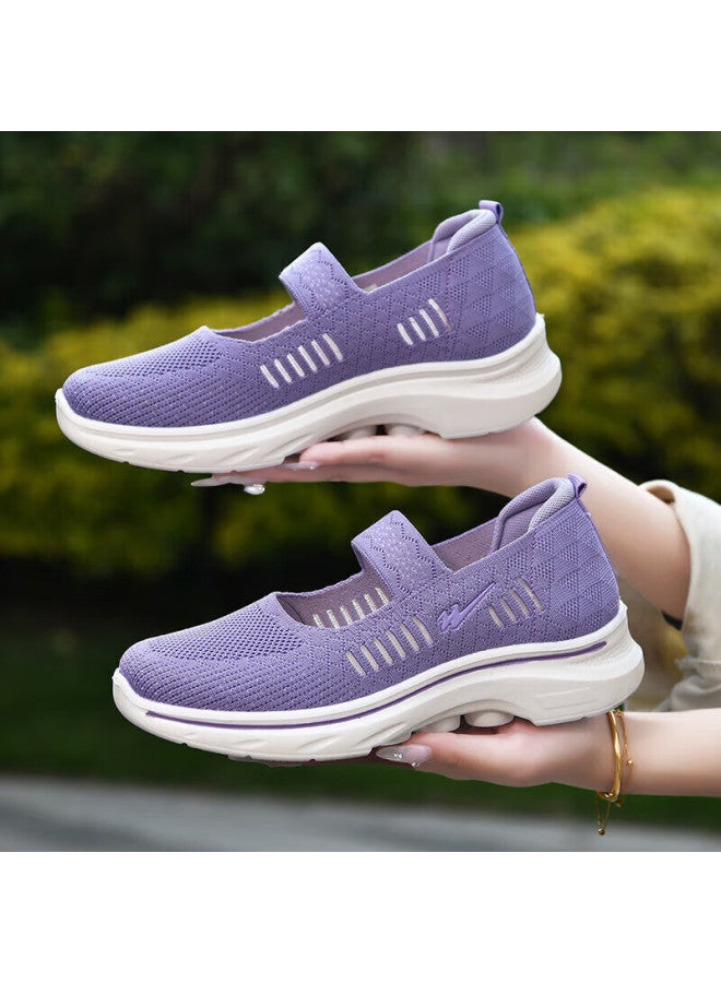 Double Star Eight Shuangxing Bate Women's Shoes, Spring And Autumn Mom Shoes, Soft-soled Lightweight Casual Shoes, Cool Flats, Middle-aged And Elderly Sneakers, Slip-on Walking Shoes - Image 2
