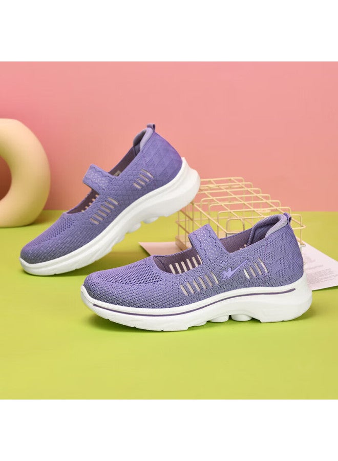 Double Star Eight Shuangxing Bate Women's Shoes, Spring And Autumn Mom Shoes, Soft-soled Lightweight Casual Shoes, Cool Flats, Middle-aged And Elderly Sneakers, Slip-on Walking Shoes - Image 4