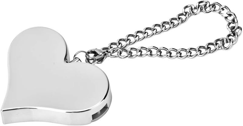 woobles Safe Sound Personal Alarm, Personal Alarm, Attack Alarm,130DB Heart Shape Personal Security Alarm Keychain Emergency Self Defense Siren for Women, Men, Children, Elderly (Silver)- - Image 1