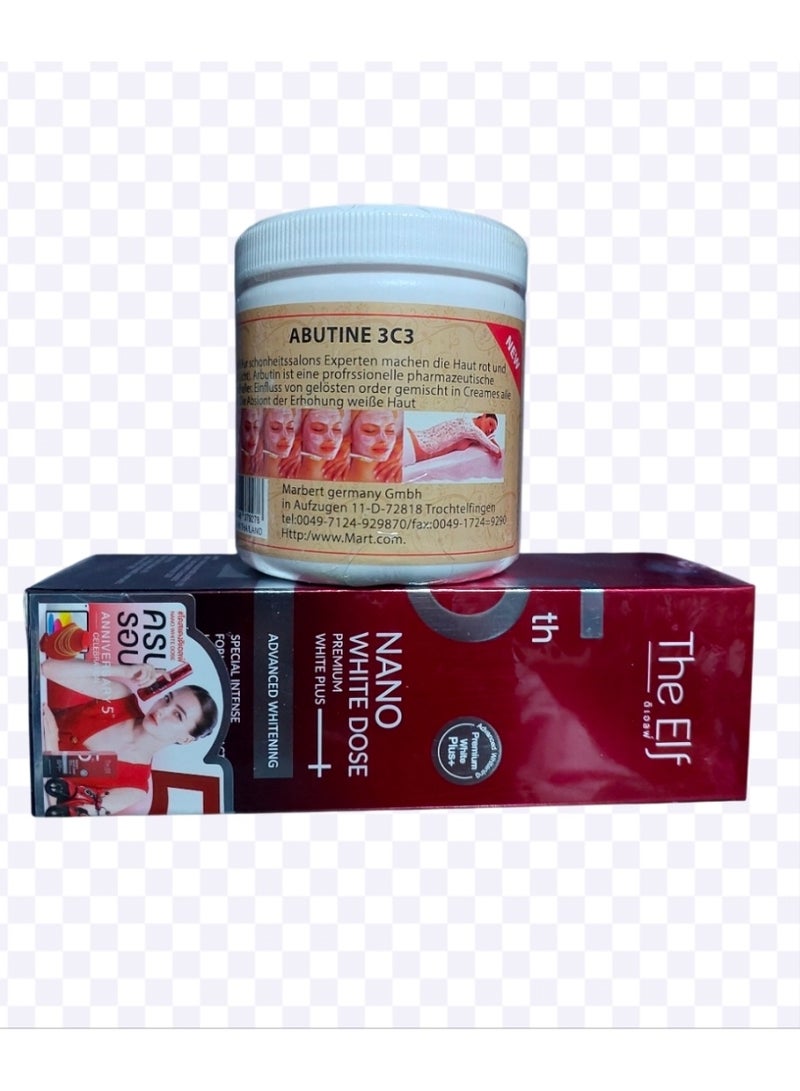 The Elf Nano White Dose Premium White Plus Serum 60ml & Abutine 3c3 Whitening Cream 250g - Image 4