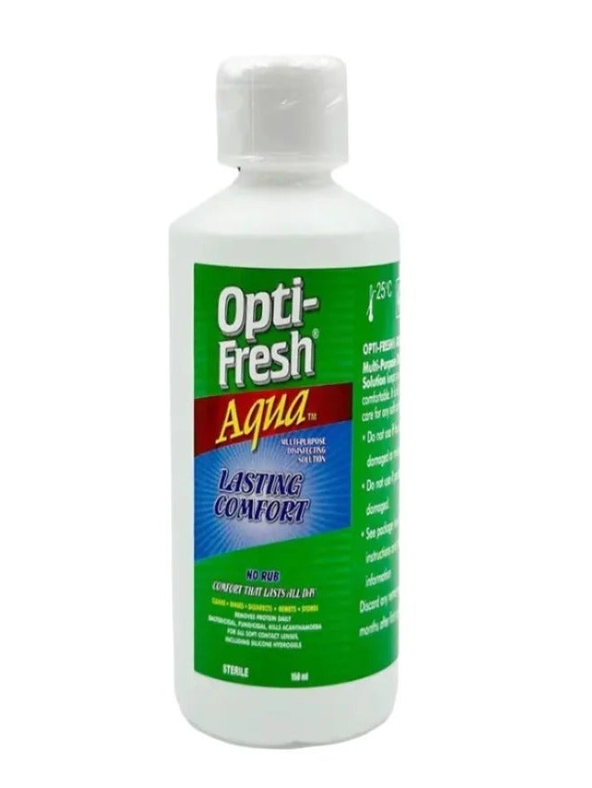 OPTIFRESH Opti-Fresh Aqua Contact Lens Solution Cleans, Disinfects & Stores – 160 ml - Image 2