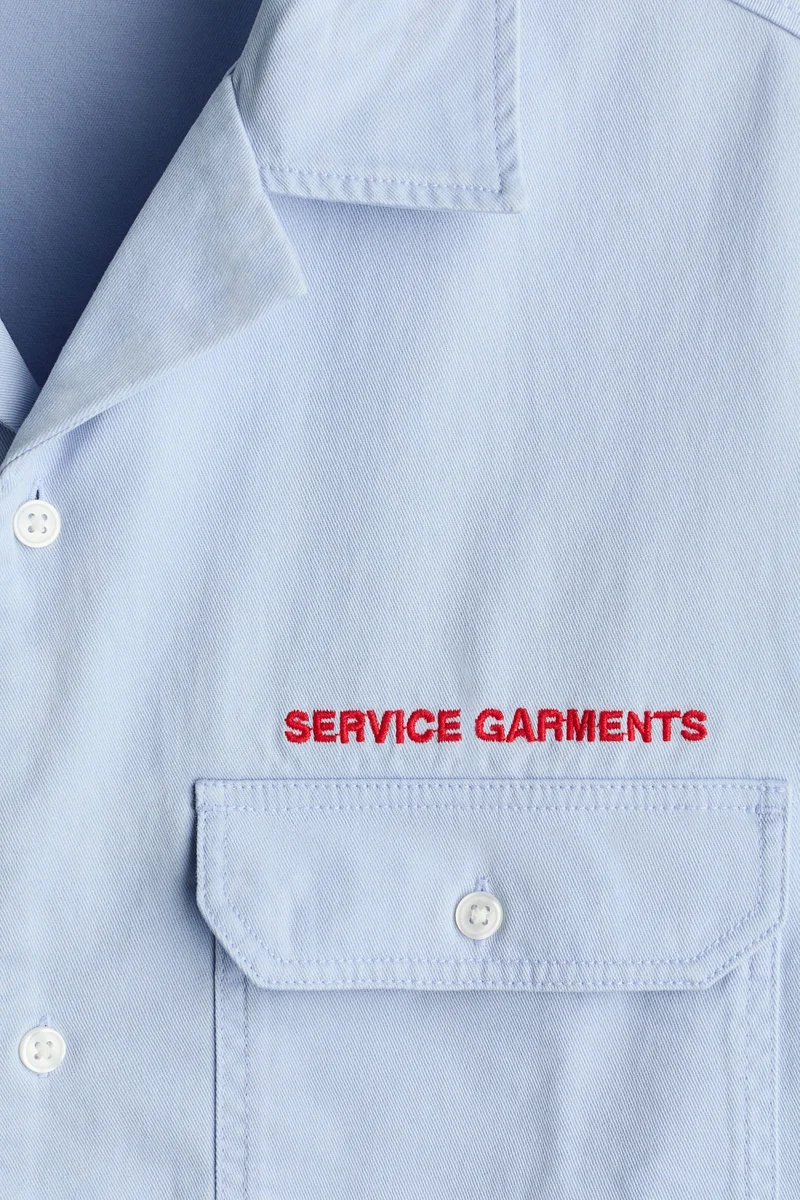 H&M Relaxed Fit short-sleeved utility shirt