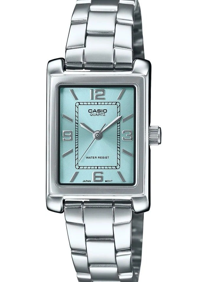كاسيو ساعة يد انالوج بسوار ستانلس ستيل مستطيل الشكل LTP-1234DD-2AD - Image 1