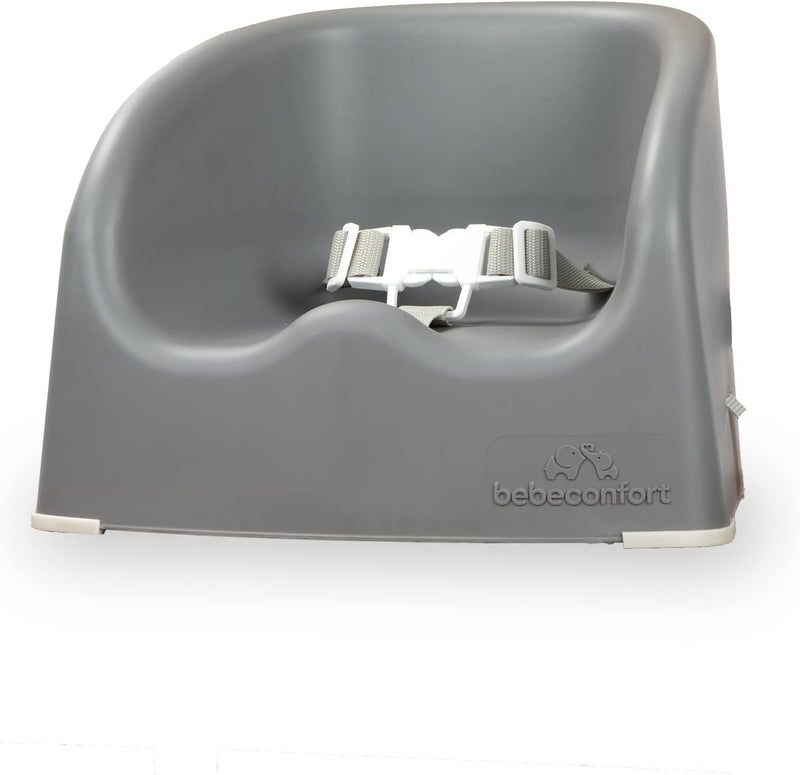 BEBE CONFORT Essential Booster, Booster Seat, from 6 Months to 3 Years, Up to 15kg, Warm Grey - Image 1