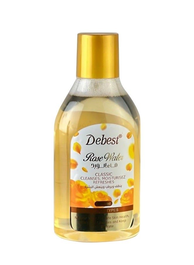 Debest  Rose Water Classic All Skin Types 400ml - Image 1