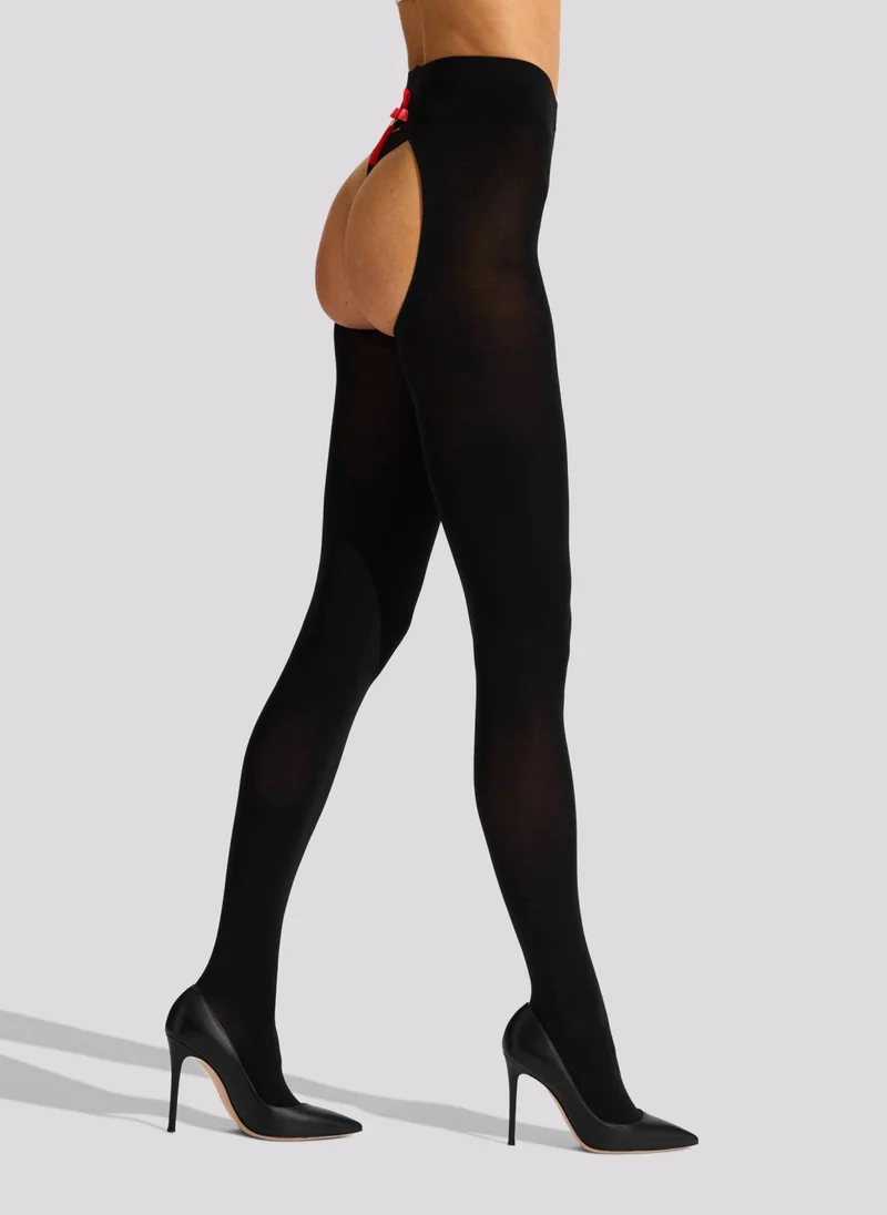 آن سمرز Ann Summers Opaque gussetless Tassel Back Tights
