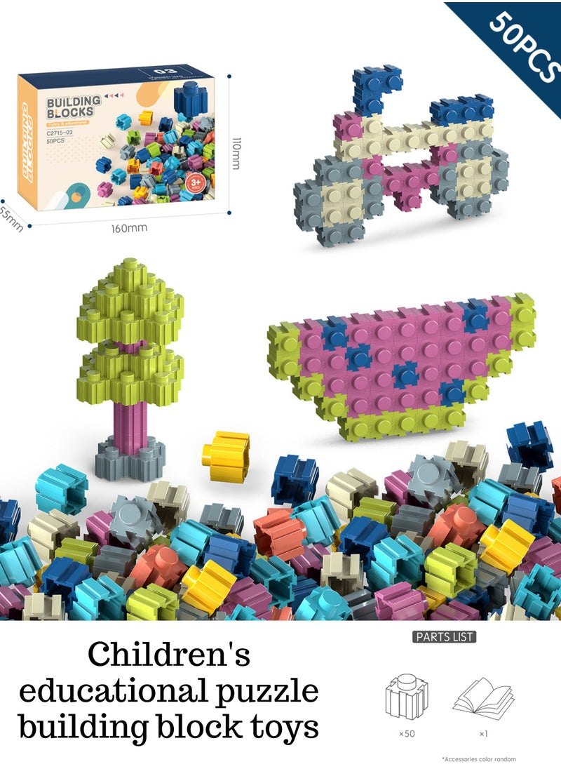 STEM Educational Building Blocks for Kids -  Safe & Colorful Construction Toy, Perfect Gift for Ages 3+ (Travel-Friendly)  - Image 2