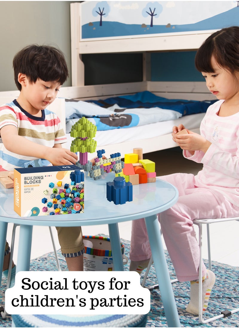 STEM Educational Building Blocks for Kids -  Safe & Colorful Construction Toy, Perfect Gift for Ages 3+ (Travel-Friendly)  - Image 4