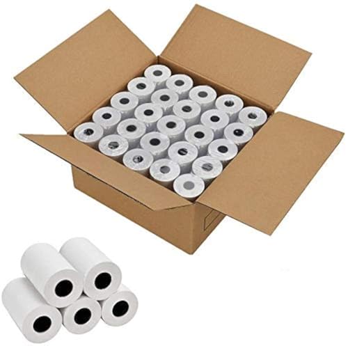 Solar-Power Thermal Paper 2 1/4 inch x 50 feet, Cash Register POS Receipt Paper for Credit Card Machine (50 Rolls) - Image 1