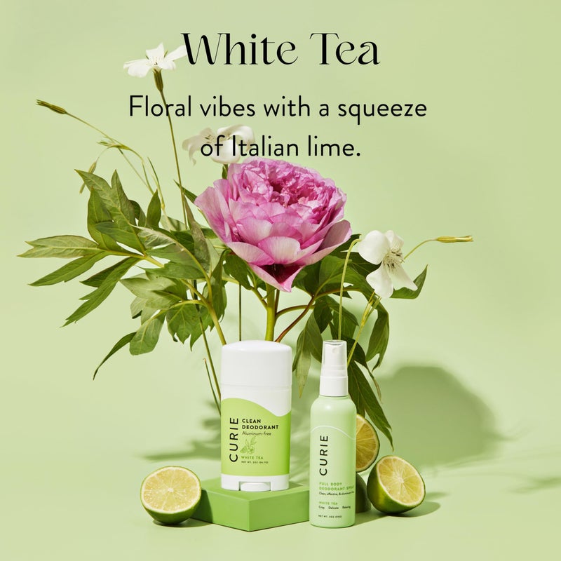 Curie Aluminum Free Deodorant - White Tea 2oz Stick - Natural Deodorant, Paraben Free, Cruelty Free, Non-Toxic - Image 4