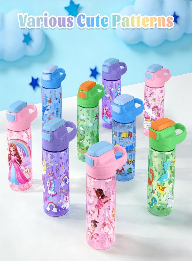 Decalsweet Kids Water Bottle With Straw 16.2oz Tritan Plastic Water Cup for Boy Girls - Image 4