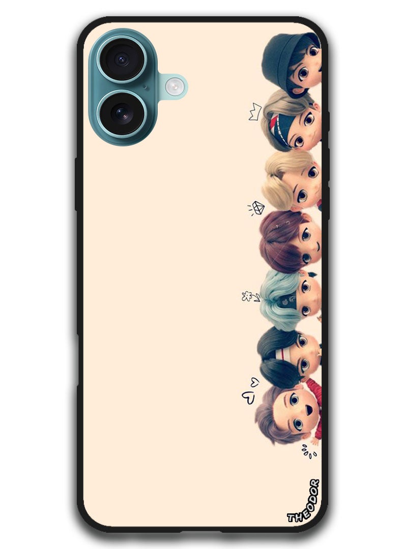 Theodor Protective Case Anti Scratch Shock Proof Bumper Cover For iPhone 16 Plus (6.7)-inch K POP - Image 1