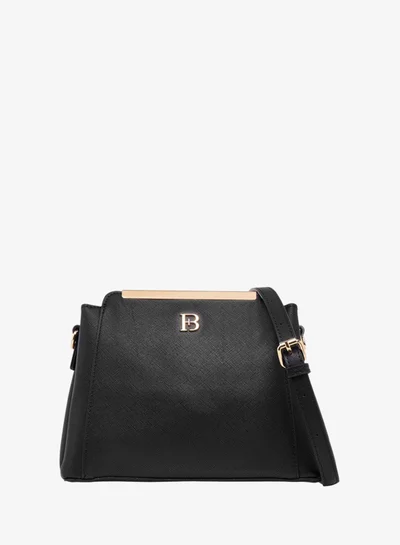 Flora Bella By Shoexpress Solid Crossbody Bag with Detachable Strap