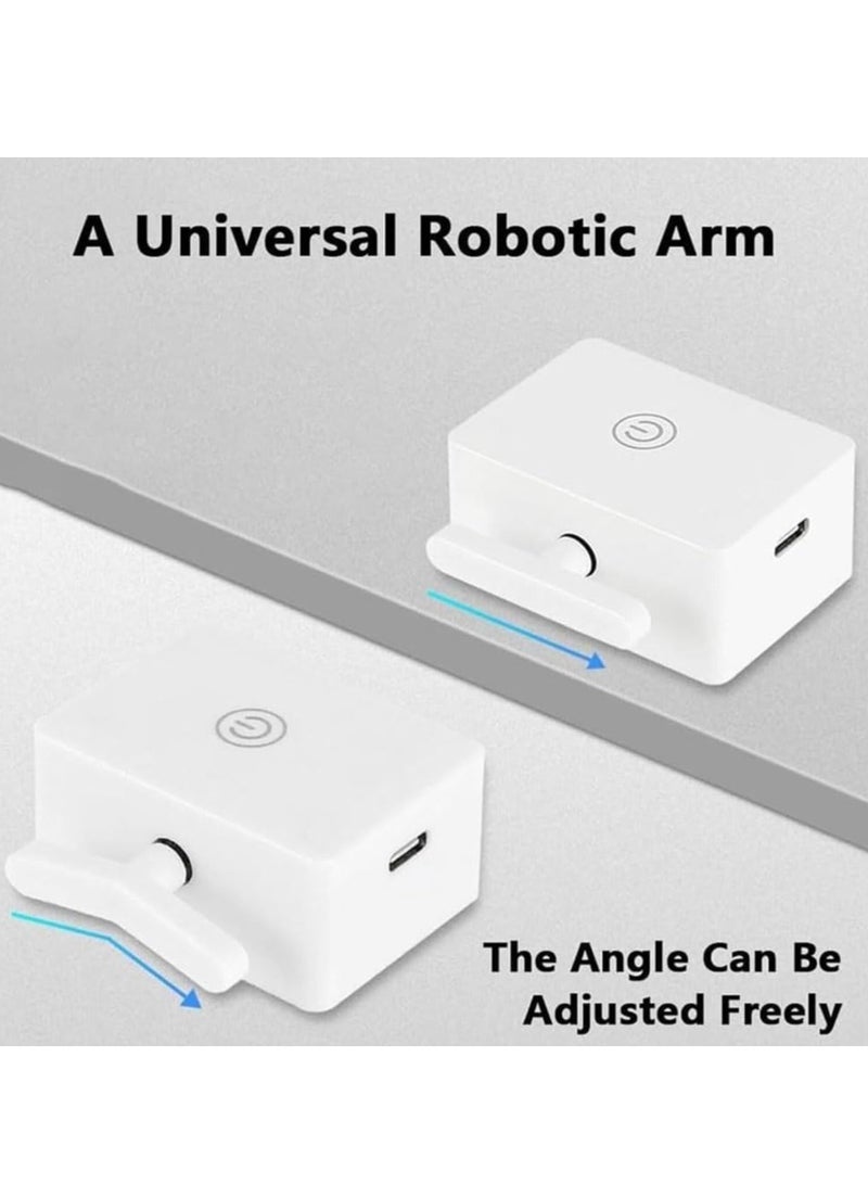 Wireless intelligent light switch, automatic remote control light switch, white, button actuator, manual automatic operation mode  - Image 2