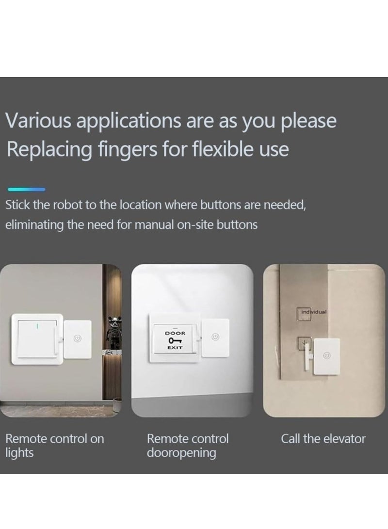 Wireless intelligent light switch, automatic remote control light switch, white, button actuator, manual automatic operation mode  - Image 3